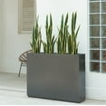 thumbnail image 4 of Metal Planter for Outdoor Plants 38Lx10Wx30H inches Tall Divider Planter Box 48.8lb Gray, 4 of 6