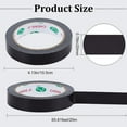 thumbnail image 2 of HLONK 3/4 Inch x 65.6ft Bookbinding Repair Tape Black Fabric Tape Adhesive Duct Tape Safe Cloth Library Book Seam Sealing Craft Tape for Bookbinders Hinging Sofa Cord Cable Webbing Repair, 2 of 7