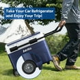 thumbnail image 6 of Aeitto 12 Volt Car Refrigerator, 52QT(50L) Dual Zone Portable Car Fridge Freezer -4℉-68℉ Electric Cooler Dual Temp Control Cooling Freezing 12/24V DC & 100-240V AC for Travel, Camping, RV, Road, Home, 6 of 22