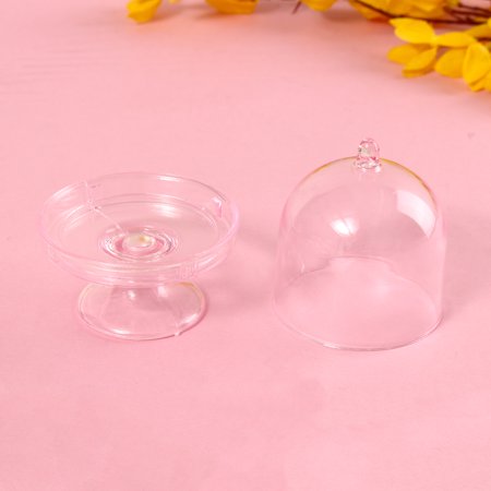 12pcs Mini Round Cupcake Stand Dome Cake Dessert Pedestal Wedding Birthday Party Decor Canada 12pcs Mini Round Cupcake Stand Dome, Mini Glass Cupcake Stand With Dome