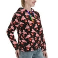 thumbnail image 6 of Honeii New Year Flamingo Pattern Womens Oversized Hoodies Long Sleeve Sweatshirts Pullover Fall Outfits with Pocket-X-Large, 6 of 7