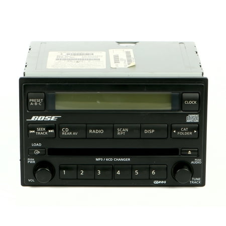 2005 2006 2007 Nissan Pathfinder AM FM 6 Disc CD Player Stereo Bose 28185 ZP85A -