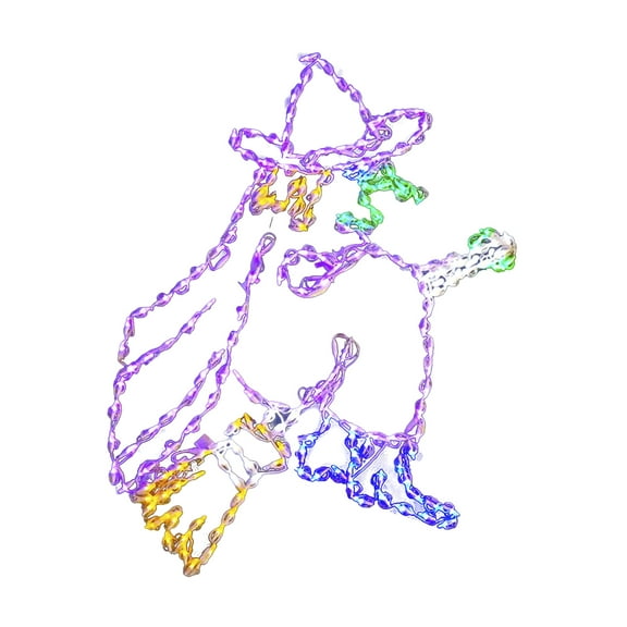 Halloween LED 46" Wire Framed Flying Witch Decoration