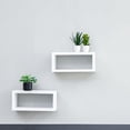 thumbnail image 3 of Benjara 18" Rectangular Wall Shelf- Acacia Wood Frame- White Washed Finish, 3 of 6