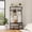 Retro Black, variant on Garderth Hall Tree With Bench And Shoe Storage,5 In 1 Entryway Coat Rack With Shoe Bench,Freestanding Wood Shoe Rack With Adjustable Shelf,Hanging Rod And 9 Hooks For Hallway Mudroom Bedroom