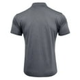 thumbnail image 3 of CUSTG T-Shirts Men's Workout Gym Muscle Athletic Running Hiking Active Half Zip Short Sleeve T Shirts Leisure O-Neck Tops, 3 of 6
