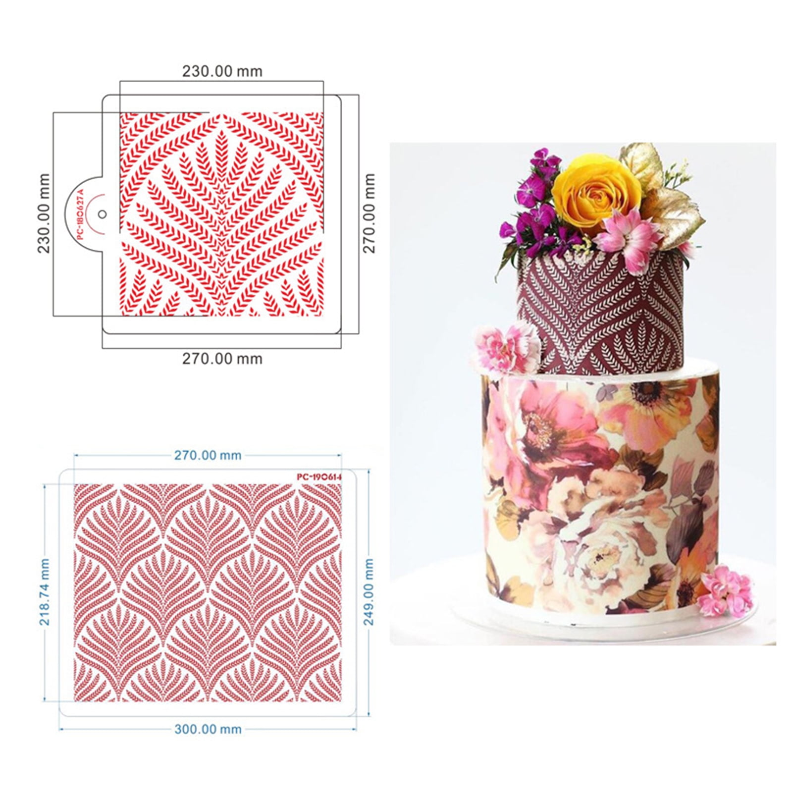 Details about   Silicone Mould Cake Decor Mold Frame Molds Crafting DIY Craft Rose Mould Tool