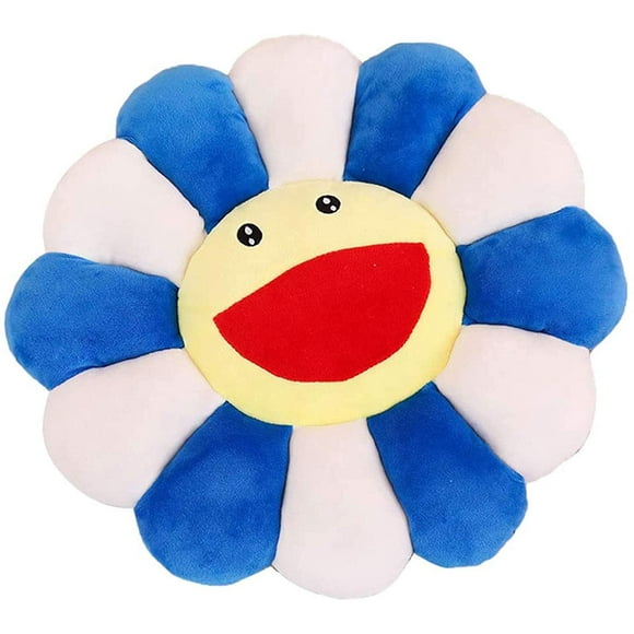 Plush Sunflower Throw Pillow, Smile Face Murakami Flower Floor Pillow, Colorful Sun Flower Plush Toy, Pet Cushion Mat Pillow, Home Bedroom Shop Restaurant