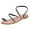 Black, variant on OAVQHLG3B Rhinestone Sandals Women's Thin Strap Transparent Flat Toe Shoes