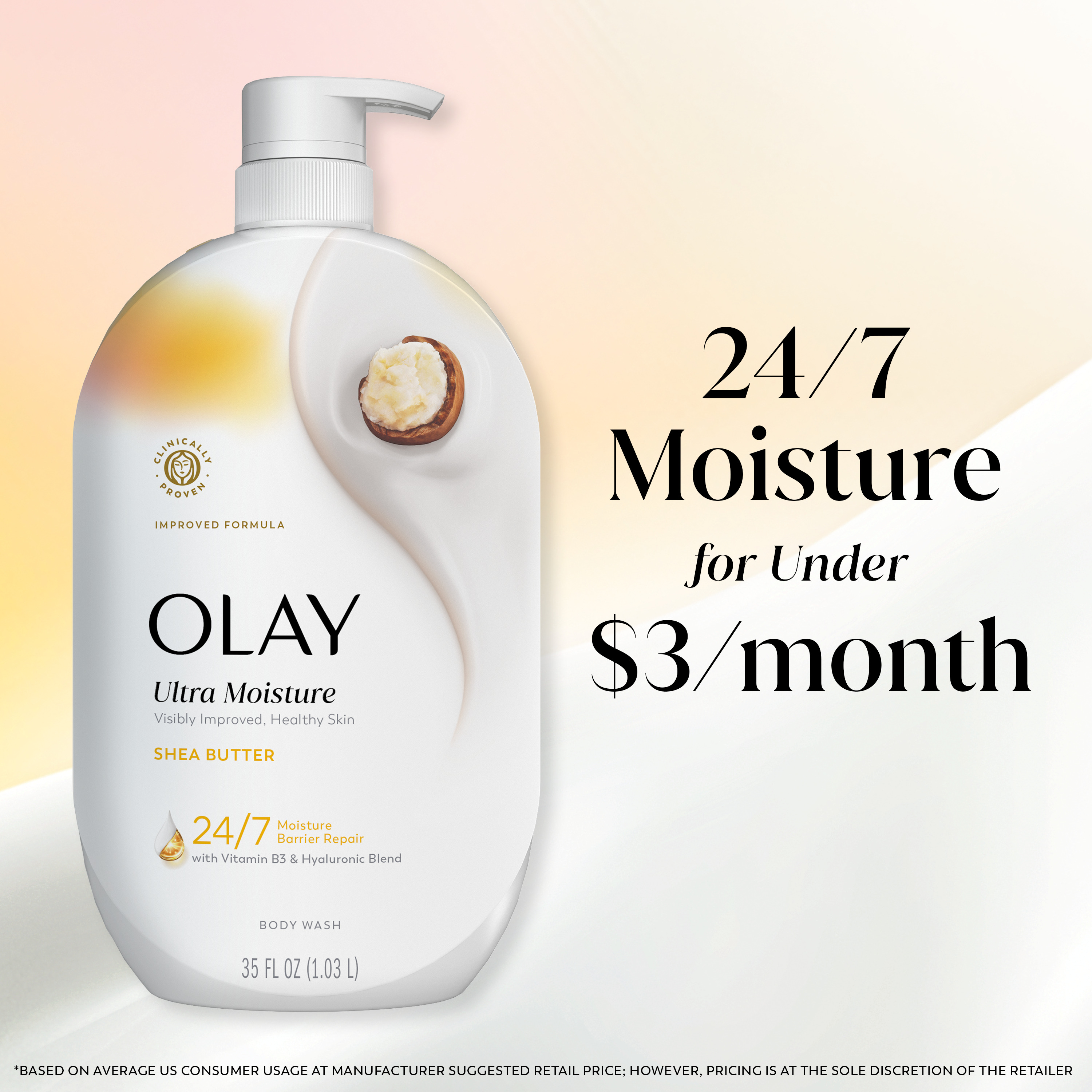 Olay Ultra Moisture Body Wash with Shea Butter, 35 oz photo 7