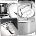 thumbnail image 5 of Flan Mold Stainless Steel Flan Pan with Lid and Handle Large Capacity Maker Portable Round Plate for Cheese Cake Chocolate Cupcake Pudding, 5 of 6