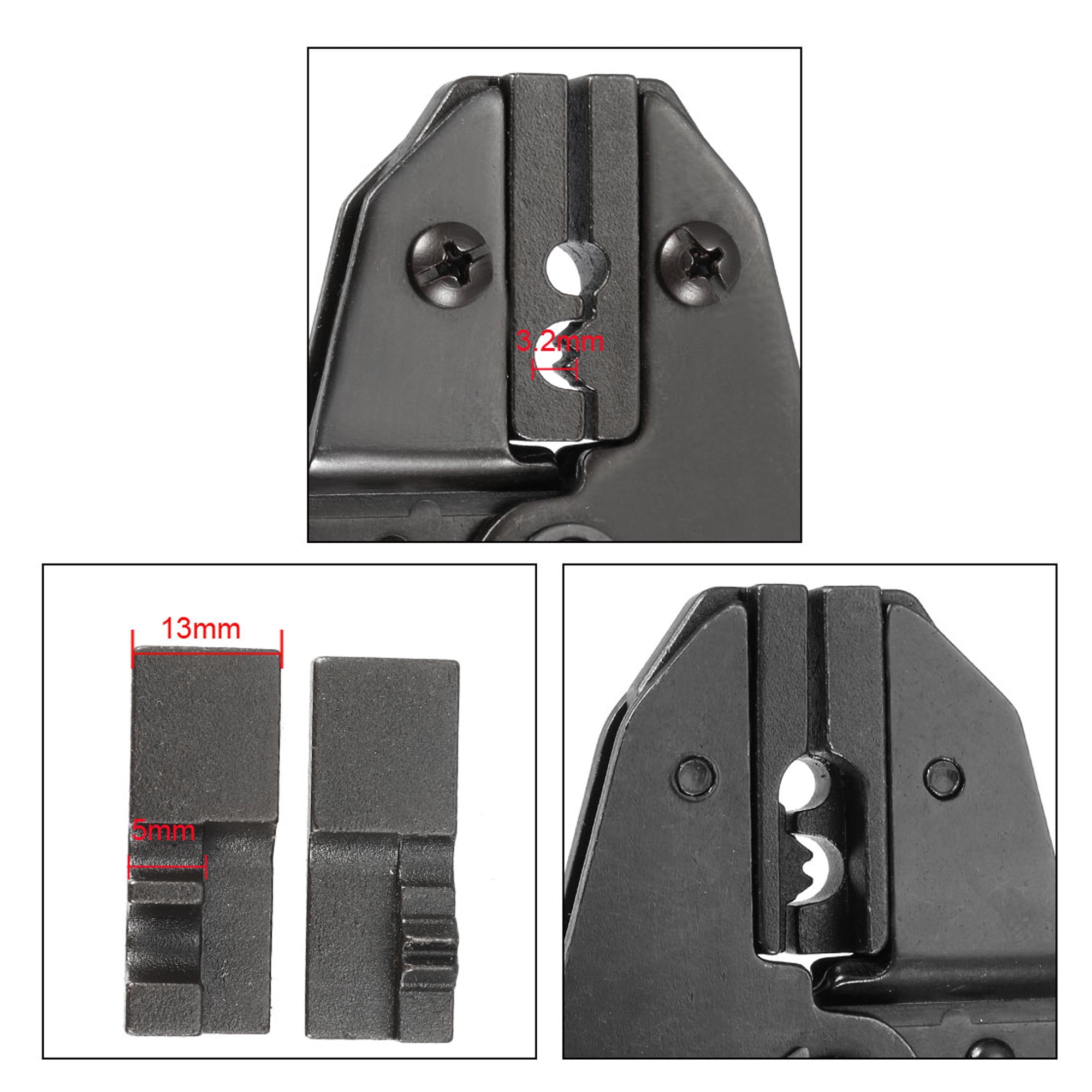 Flag Terminal Crimper Ratchet Crimping Pliers AWG 12 for 4-6mm² Flag Terminal
