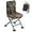 Camouflage, variant on GYMAX Hunting Chair, 360 Degree Swivel Hunting Blind Chair w/ 3’‘ Oversized Duck Feet &  Padded Cushion, 330 LBS Silent Waterproof Rustproof Folding Ground Blind Hunting Seat Stool for Outdoors