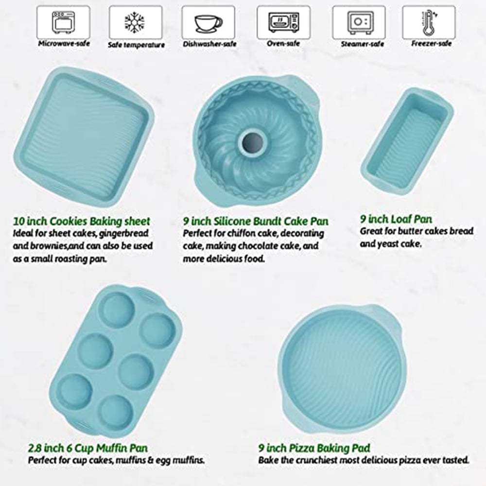 Silicone Bakeware Set Cake Molds Set for Baking Baking Sheet