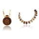 thumbnail image 1 of Kamada Combination of Shri Radha round pendant tulsi mala and exquisite Radha 16 leaf Tulsi (basil) mala,Spritual Pendant Necklace for Women and Men, 1 of 5