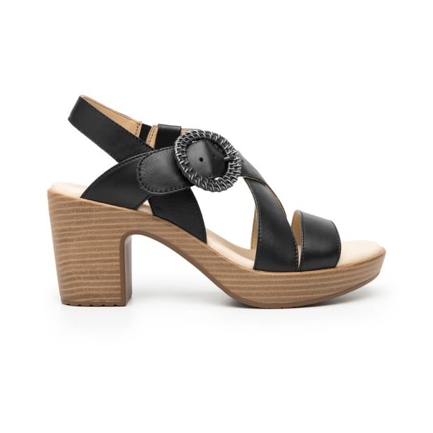 Sandalia De Tacón Flexi para Mujer Estilo 102919 Negro