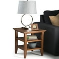thumbnail image 2 of Simpli Home Acadian Wood 19" Square Transitional End Table in Light Golden Brown, 2 of 4