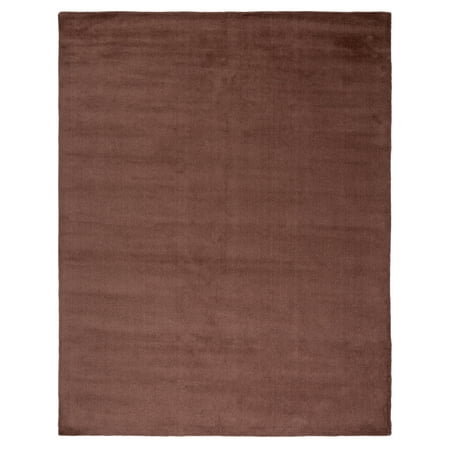 SAFAVIEH Himalaya Rachelle Solid Wool Area Rug Brown 8 x 10
