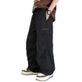 thumbnail image 5 of Atogsazn Boys Baggy Wide Leg Cargo Pants Childrens Casual Loose Fit Sweatpants Quick Dry Lightweight Trouser with Pocket Black 4-5 Years Fashion, 5 of 7