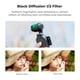 thumbnail image 5 of Filtro magnético K&F Concept Black Diffusion 1/2 para DJI Osmo Pocket 3, filtros de efectos cinemato, 5 of 7