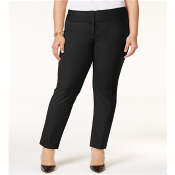 Alfani Women's Plus Slim Tummy Control Pants Black Size 16W