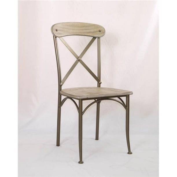 Jgw Furniture Us 2990 Rustic Wood Metal Dining Chair Walmart Com Walmart Com
