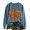 Navy, variant on FASHOFT Halloween Sweatshirt for Women Leopard Print Pumpkin Graphic Pullover Long Sleeve Crew Neck Tops Cozy Fall Winter Sweatshirts L