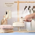 thumbnail image 3 of Portable Clothing Steamer, Steamer for Clothes, Handheld Travel Garment Steamers with Dry & Wet Ironing, 1000W 15S Fast Heat Up Steaming, Rotating Foldable Mini Garment Steamer Machine (1PCS, Beige), 3 of 9
