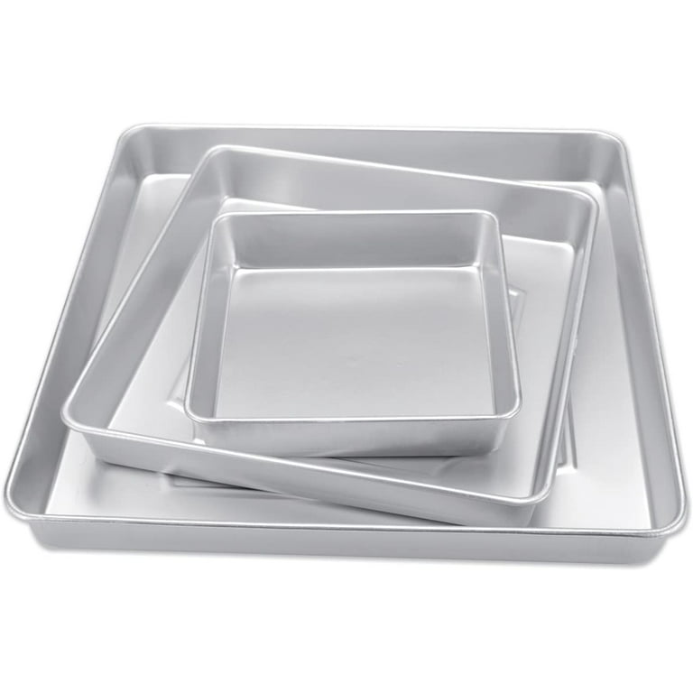  Wilton Performance Pans Square Cake Pans Set, 3 Piece - 8, 12  and 16-Inch Cake Pans: Novelty Cake Pans: Home & Kitchen