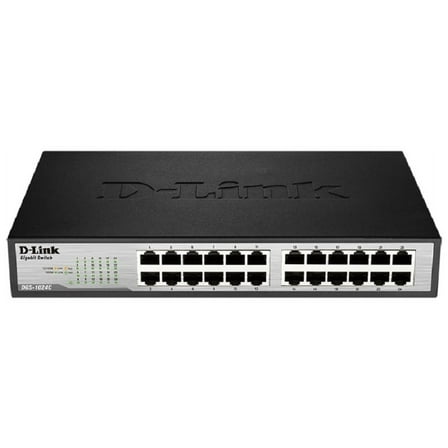 DGS-1024C 24 Ports No Ethernet Switch - 24 x Gigabit Ethernet Network - Twisted Pair - 2 Layer Supported