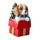 thumbnail image 5 of Figura de perro navideño en miniatura, decoración navideña, escultura de resina para invierno Rojo, 5 of 9