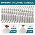 thumbnail image 3 of Stretch Jacquard Chair Seat Covers Seat Covers for Dining Room Chair Covers Chair Seat Slipcovers Removable Washable Chair Seat Cushion Slipcovers for Dining Room (8 Pack, Ivory), 3 of 7
