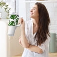 thumbnail image 6 of Green Leaves 40 oz Tumbler with Handle Insulated&nbsp;Travel Mug&nbsp;Lid Straw Leak Proof Steel Vacuum Water Bottles Glasses Fits in Car Cup Holder, 6 of 7