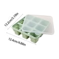 thumbnail image 3 of Bandeja plegable de silicona para cubitos de hielo con tapa – Molde para cubitos de hielo grandes de 9 cavidades para whisky y cócteles, fácil desmolde, molde apilable para congelador, ideal para coc, 3 of 6