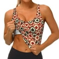 thumbnail image 3 of Balery Poker Chips Sujetadores deportivos con espalda cruzada para mujer, acolchados, sin costuras, de alto impacto, ideales para yoga, gimnasio, entrenamiento y fitness.-Small, 3 of 8
