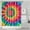 Colorful Rainbow Tie, variant on Colorful Tropical Leaf Pattern Shower Curtain 36"x72" ,Bathroom Decorative Shower Curtains Set with 12 Hooks,Modern Waterproof Washable Shower Curtain