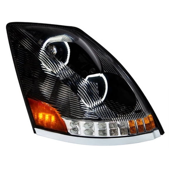 United Pacific 35752 Headlight Assembly Rh, Led, Black Housing, High/Low