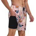 thumbnail image 3 of Balery Funny Chicken Mens Swim Trunks Swim Shorts for Men Quick Dry Inseam Beach Shorts with Compression Liner Pocket-3X-Large, 3 of 9
