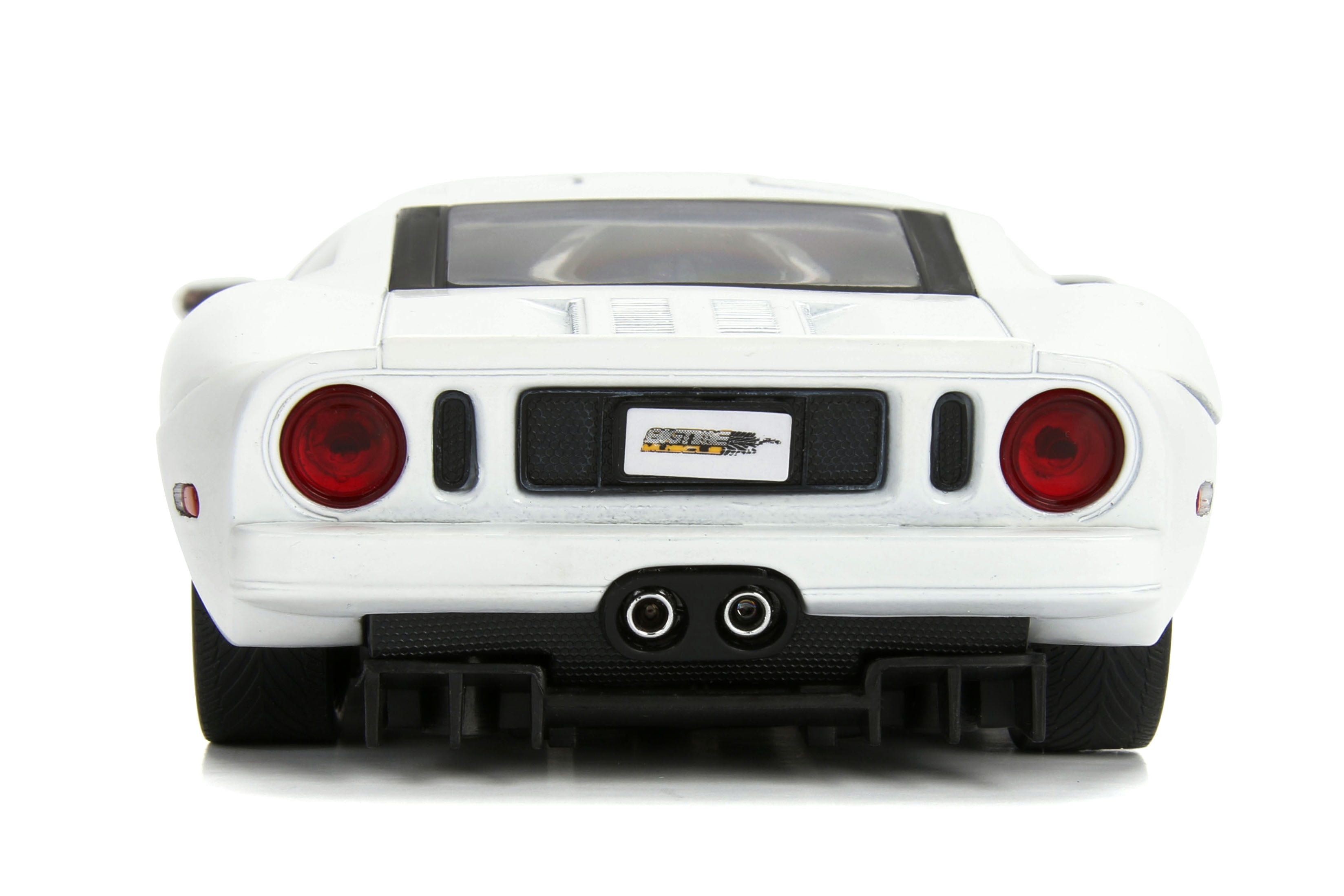 Big Time Muscle 1:24 2005 Ford GT Die-cast Car Black/White