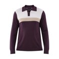 thumbnail image 3 of Tribekka 44 Men's Colorblock Button Polo Shirt with Long Sleeves, Sizes XS-3XL, 3 of 5