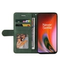 thumbnail image 5 of Compatible OnePlus Nord 2 5G Case, Leather Wallet Case Stand View Magnetic Clasp Book Flip Folio Phone Cover - Green, 5 of 5