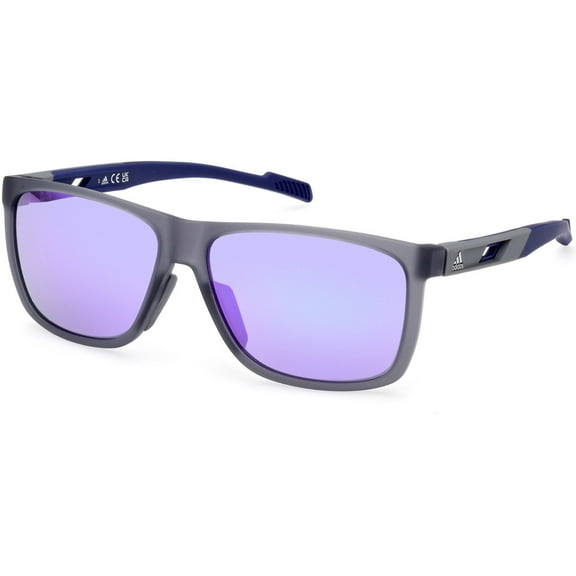 Sunglasses Adidas Sport SP 0067 20Z Matte Grey / Light Blue