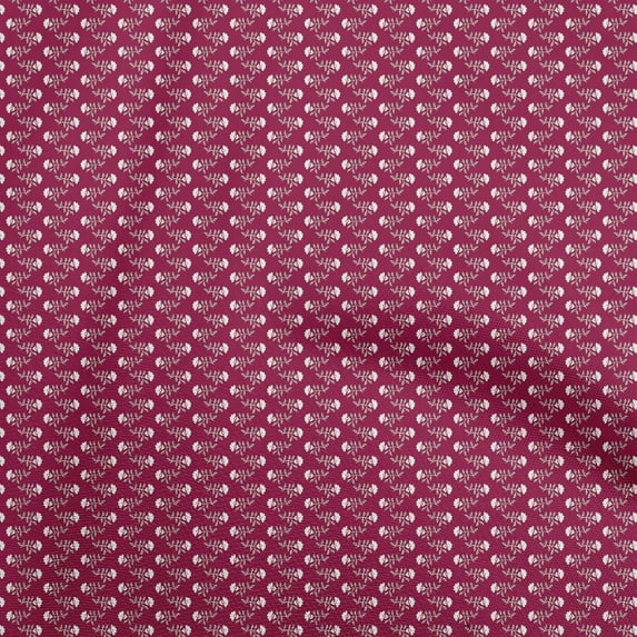 oneOone Rayon Burgundy Fabric Asian Block Craft Projects Decor Fabric Printed By The Yard 56 Inch Wide
