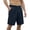 J279#Navy, variant on RMGVDSD Mens Straight-Fit Shorts Male Summer Casual Shorts Solid Color Short Pants Button Short Trousers Pocket Fashion Shorts Comfort Sweat Pants