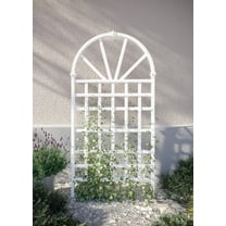 Vita 39"L x 77"H Athens Vinyl Trellis, White, VA68202