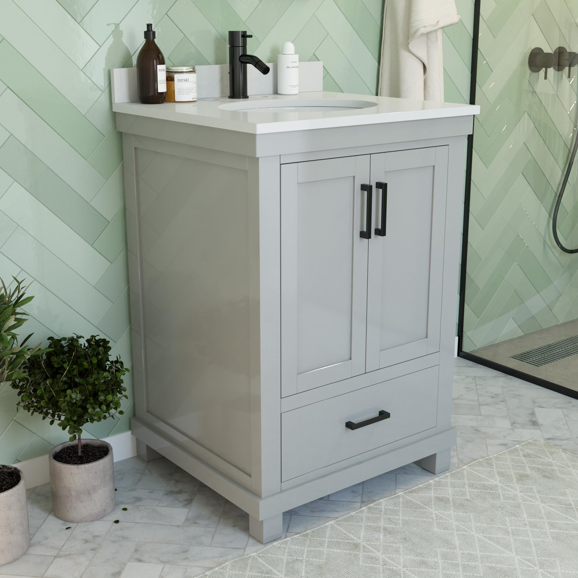 Dorel Living Sunnybrooke 24 Inch Bathroom Vanity With Sink Gray   8e674b9f 2258 4feb 9e29 9b8420236342.f0246f4ec030cb019915d559256497c6 