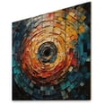thumbnail image 2 of Designart "Mosaic of Colorful Vinyl Records III" Music Print on Natural Pine Wood, 2 of 5