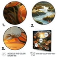 thumbnail image 3 of Designart "Sunset Golden Meadow composition I" Landscapes Wall Decor, 3 of 5
