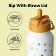 thumbnail image 5 of BOTTLE BOTTLE 32oz Insulated Water Bottle Stainless Steel Sport Water Bottle with Straw Dual-use Lid Design for Gym with Pill Box (Stellar Pop), 5 of 7