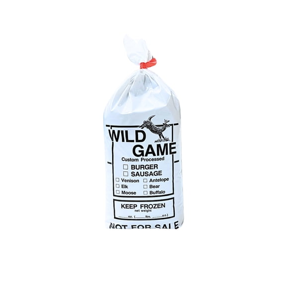 2 lb Ground Meat Bag, Wild Game Not For Sale, 1000 BAGS